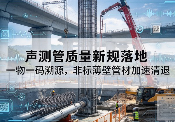 南木林声测管质量新规落地，一物一码溯源，非标薄壁管材加速清退